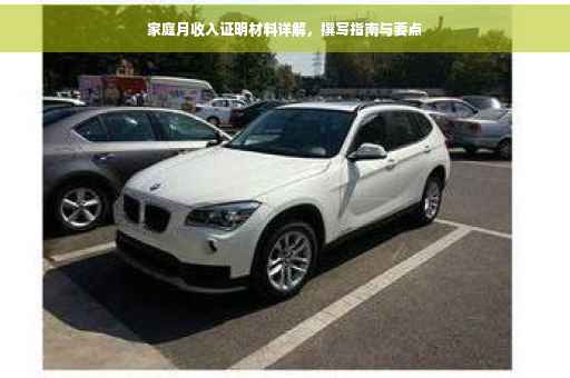 家庭月收入证明材料详解，撰写指南与要点