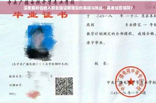 深度解析低收入和贫困证明背后的真相与挑战，两者是否等同？