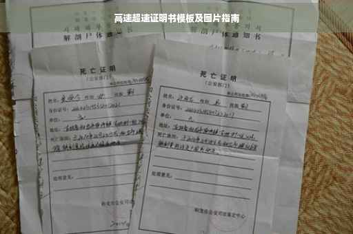 高速超速证明书模板及图片指南