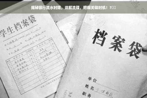 揭秘银行流水时限，详解流程，把握关键时机！?⚡️