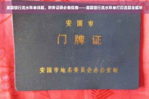 美国银行流水账单详解，财务证明必备指南——美国银行流水账单打印流程全解析