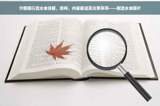 分期银行流水单详解，结构、内容解读及注意事项——附流水单图片