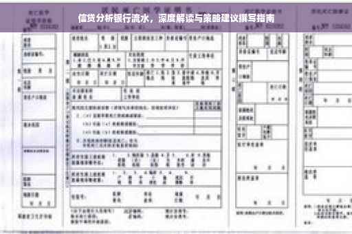 信贷分析银行流水，深度解读与策略建议撰写指南