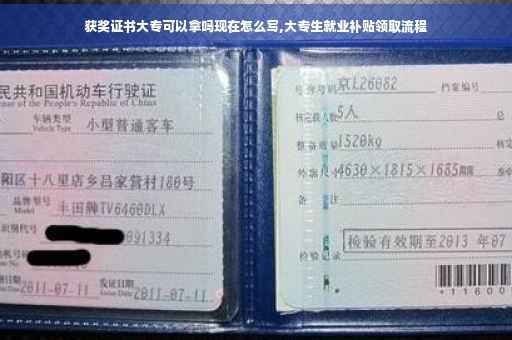 获奖证书大专可以拿吗现在怎么写,大专生就业补贴领取流程