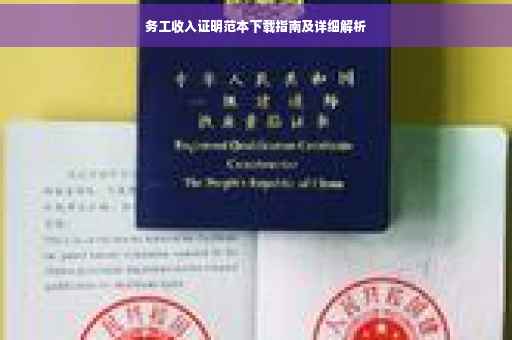 务工收入证明范本下载指南及详细解析