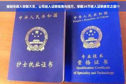 揭秘年收入突破大关，公司收入证明指南与技巧，掌握20万收入证明撰写之道??