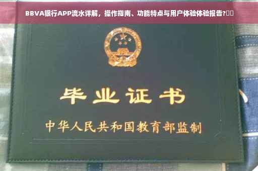 BBVA银行APP流水详解，操作指南、功能特点与用户体验体验报告?⚡️