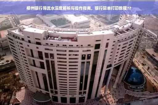 柳州银行导流水深度解析与操作指南，银行回单打印教程??