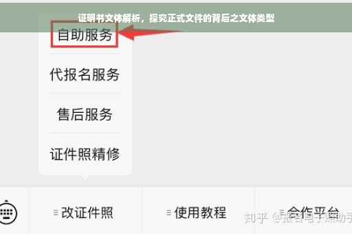 证明书文体解析，探究正式文件的背后之文体类型