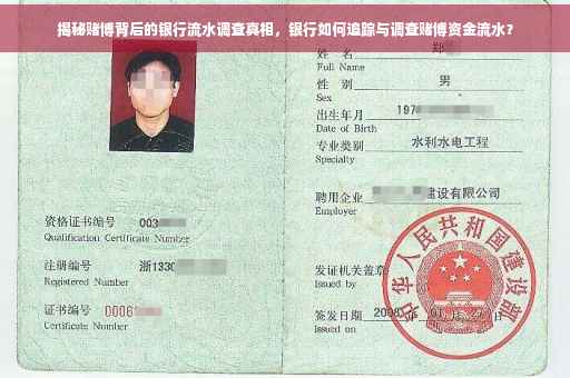 揭秘赌博背后的银行流水调查真相，银行如何追踪与调查赌博资金流水？