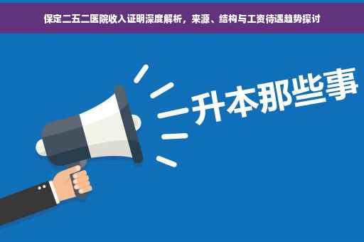 保定二五二医院收入证明深度解析，来源、结构与工资待遇趋势探讨