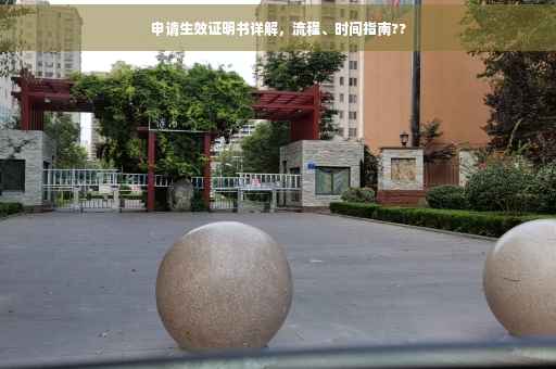 申请生效证明书详解，流程、时间指南??