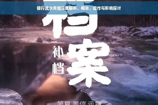 银行流水充值深度解析，概念、操作与影响探讨