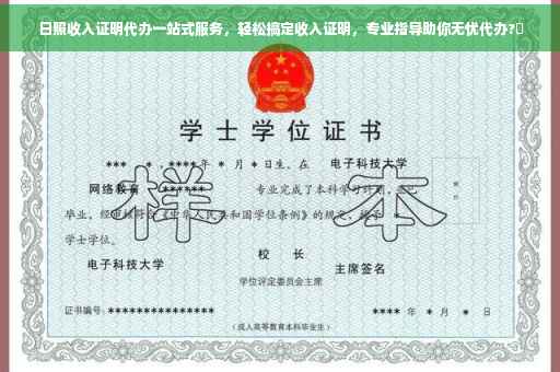 日照收入证明代办一站式服务，轻松搞定收入证明，专业指导助你无忧代办?✨