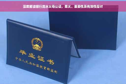 深度解读银行流水父母公证，意义、重要性及有效性探讨