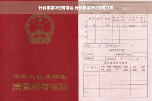 计算机等级证有哪些,计算机等级证书有几级