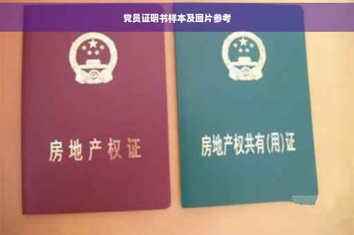 党员证明书样本及图片参考