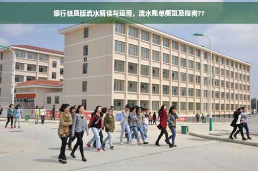 银行纸质版流水解读与运用，流水账单概览及指南??