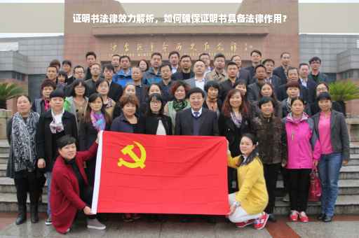 证明书法律效力解析，如何确保证明书具备法律作用？