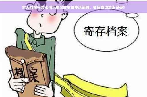 家人的银行流水揭示家庭收支与生活面貌，如何查询流水记录？