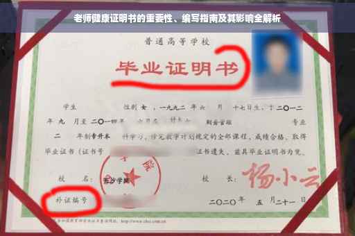老师健康证明书的重要性、编写指南及其影响全解析