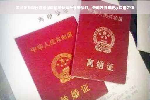 金融企业银行流水深度解析及运营策略探讨，查询方法与流水应用之道