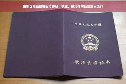 晚期诊断证明书图片详解，获取、使用指南及注意事项??