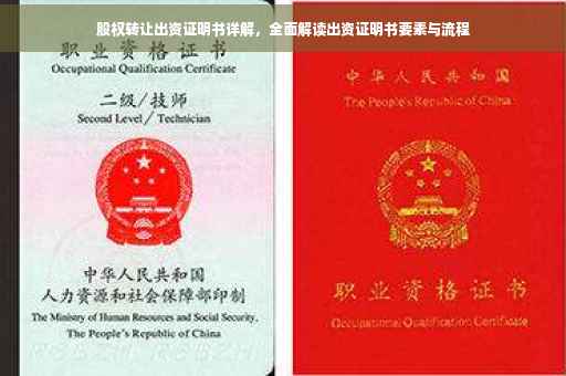 股权转让出资证明书详解，全面解读出资证明书要素与流程