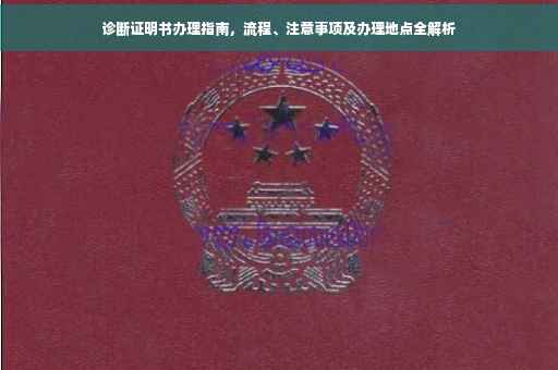 诊断证明书办理指南，流程、注意事项及办理地点全解析