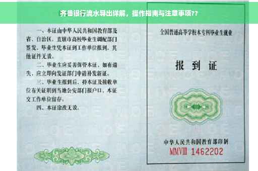 齐鲁银行流水导出详解，操作指南与注意事项??