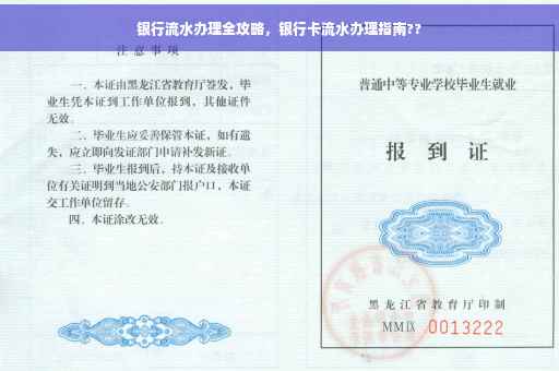 银行流水办理全攻略，银行卡流水办理指南??
