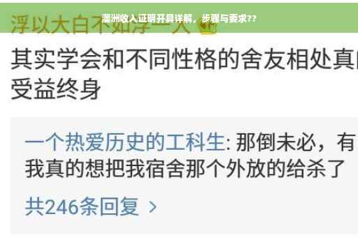 澳洲收入证明开具详解，步骤与要求??