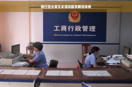 银行流水英文术语详解及翻译指南