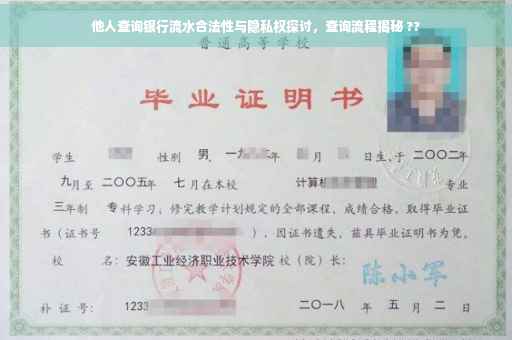 他人查询银行流水合法性与隐私权探讨，查询流程揭秘 ??