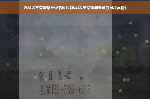 悉尼大学荣誉毕业证书图片(悉尼大学荣誉毕业证书图片高清)