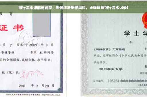 银行流水详解与调整，警惕违法犯罪风险，正确管理银行流水记录?