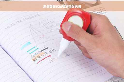 未参加会议证明及情况说明