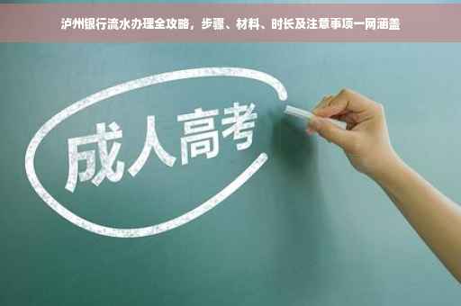 泸州银行流水办理全攻略，步骤、材料、时长及注意事项一网涵盖