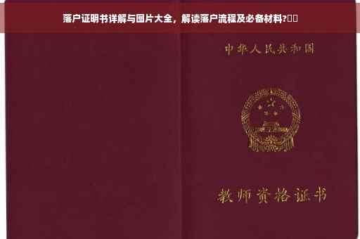 落户证明书详解与图片大全，解读落户流程及必备材料?⚡️