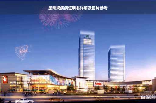 尿常规疾病证明书详解及图片参考