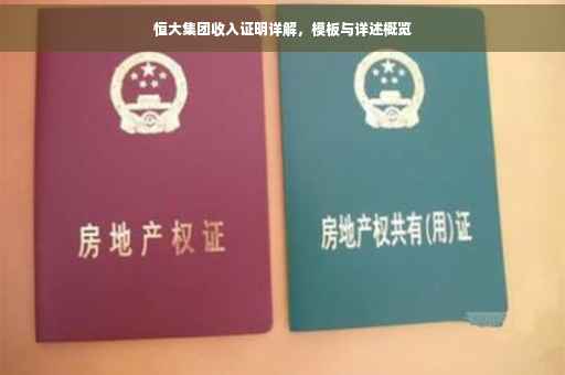 恒大集团收入证明详解，模板与详述概览