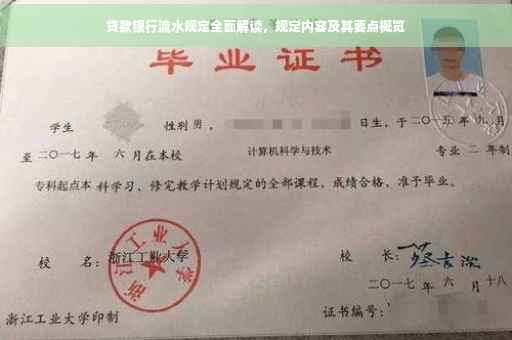 贷款银行流水规定全面解读，规定内容及其要点概览