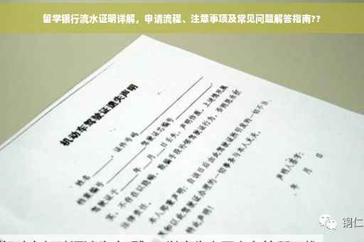 留学银行流水证明详解，申请流程、注意事项及常见问题解答指南??