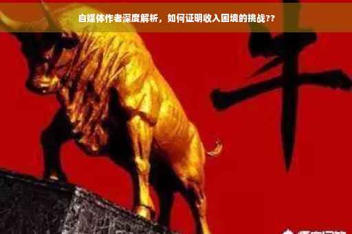 自媒体作者深度解析，如何证明收入困境的挑战??