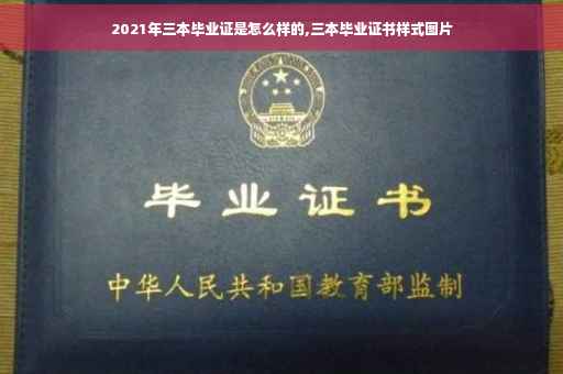 2021年三本毕业证是怎么样的,三本毕业证书样式图片