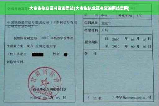 大专生执业证书查询网站(大专生执业证书查询网站官网)