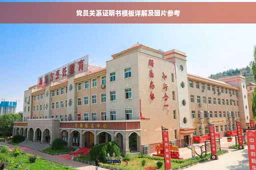 党员关系证明书模板详解及图片参考