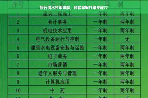 银行流水打印详解，轻松掌握打印步骤??