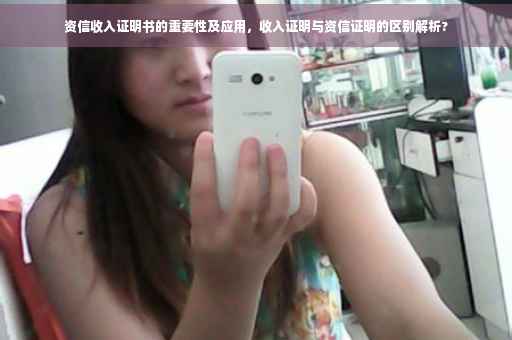 资信收入证明书的重要性及应用，收入证明与资信证明的区别解析?