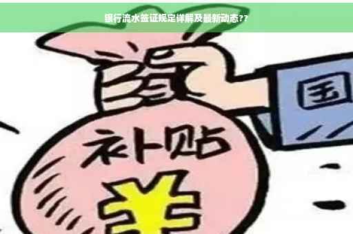 银行流水签证规定详解及最新动态??